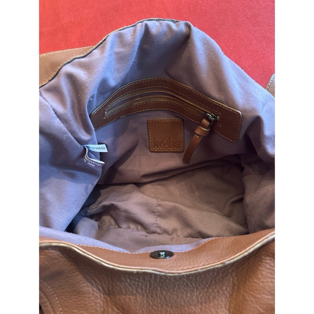 Kooba Brown Leather Jonnie Hobo Shoulder Bag - Picture 4 of 11